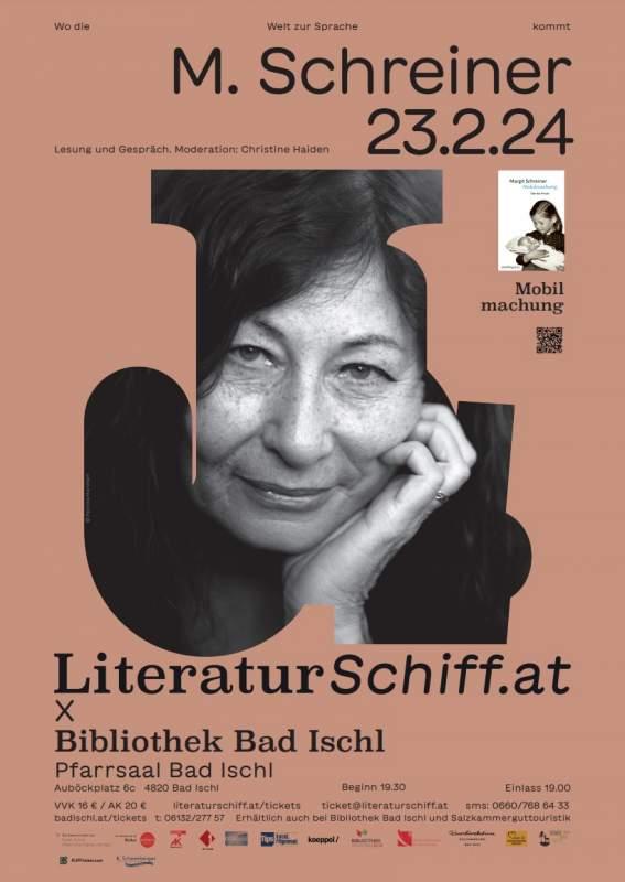Plakat Lesung Margit Schreiner