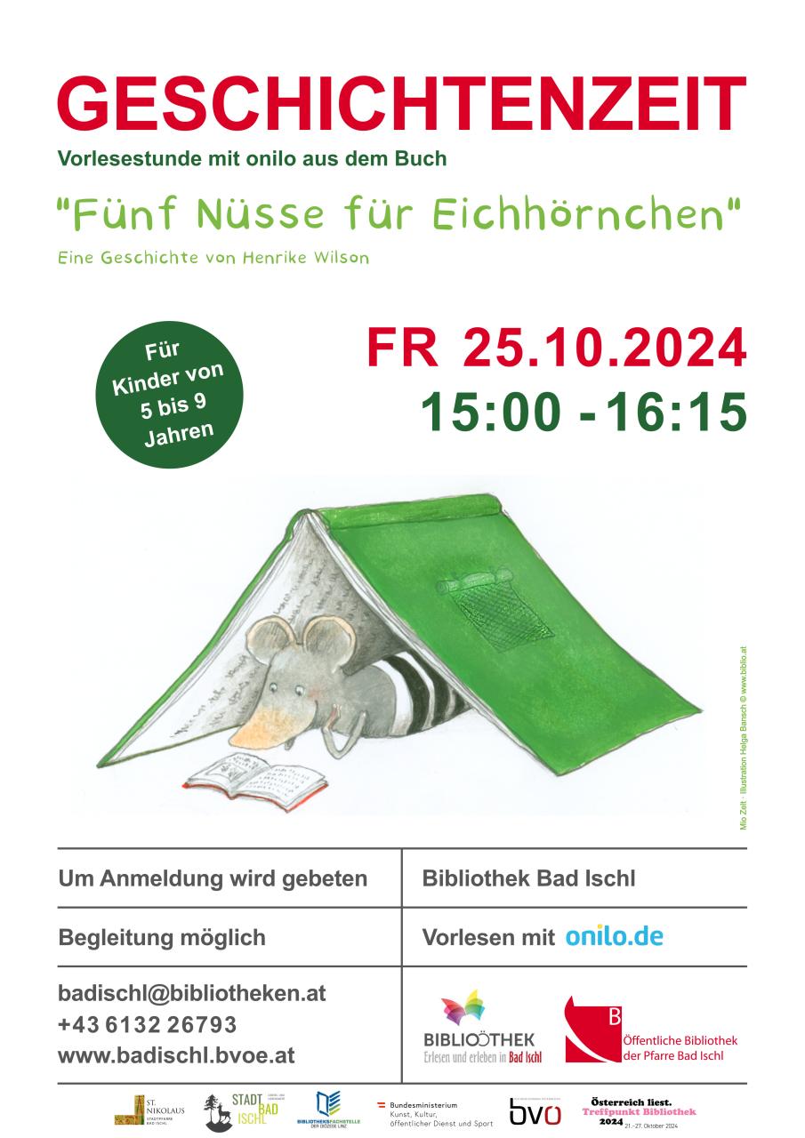 Geschchtenzeit Fünf Nüsse für Eichhörnchen