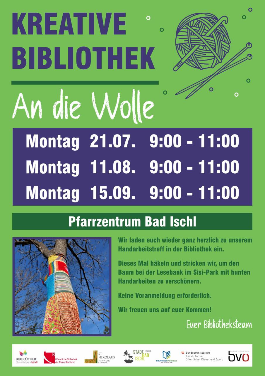 An die Wolle - Baum Plakat