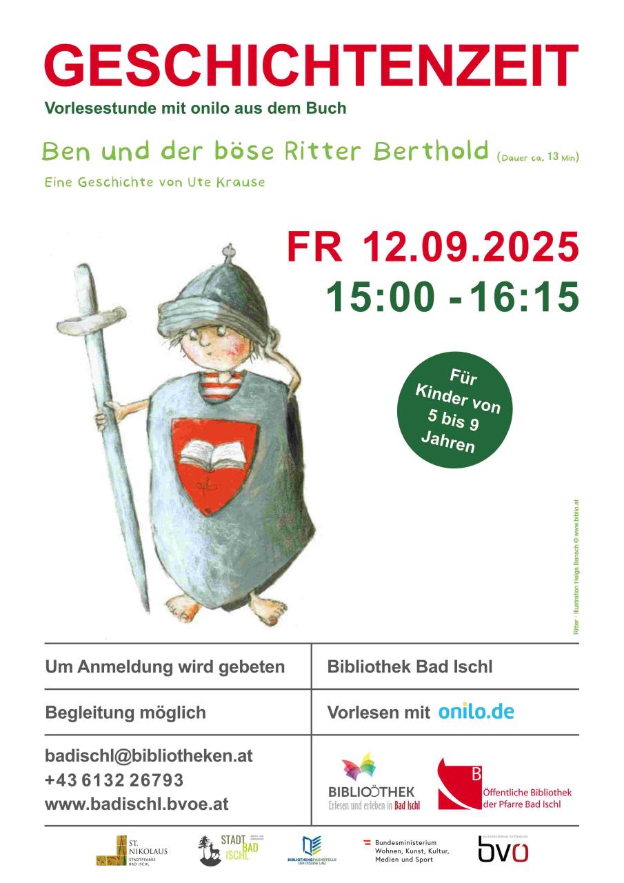 Plakat Geschichtenzeit Ritter Berthold