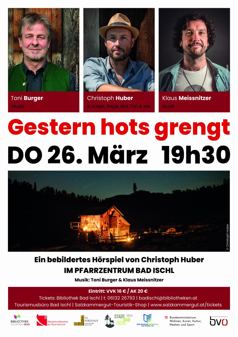 Gestern hots grengt Plakat