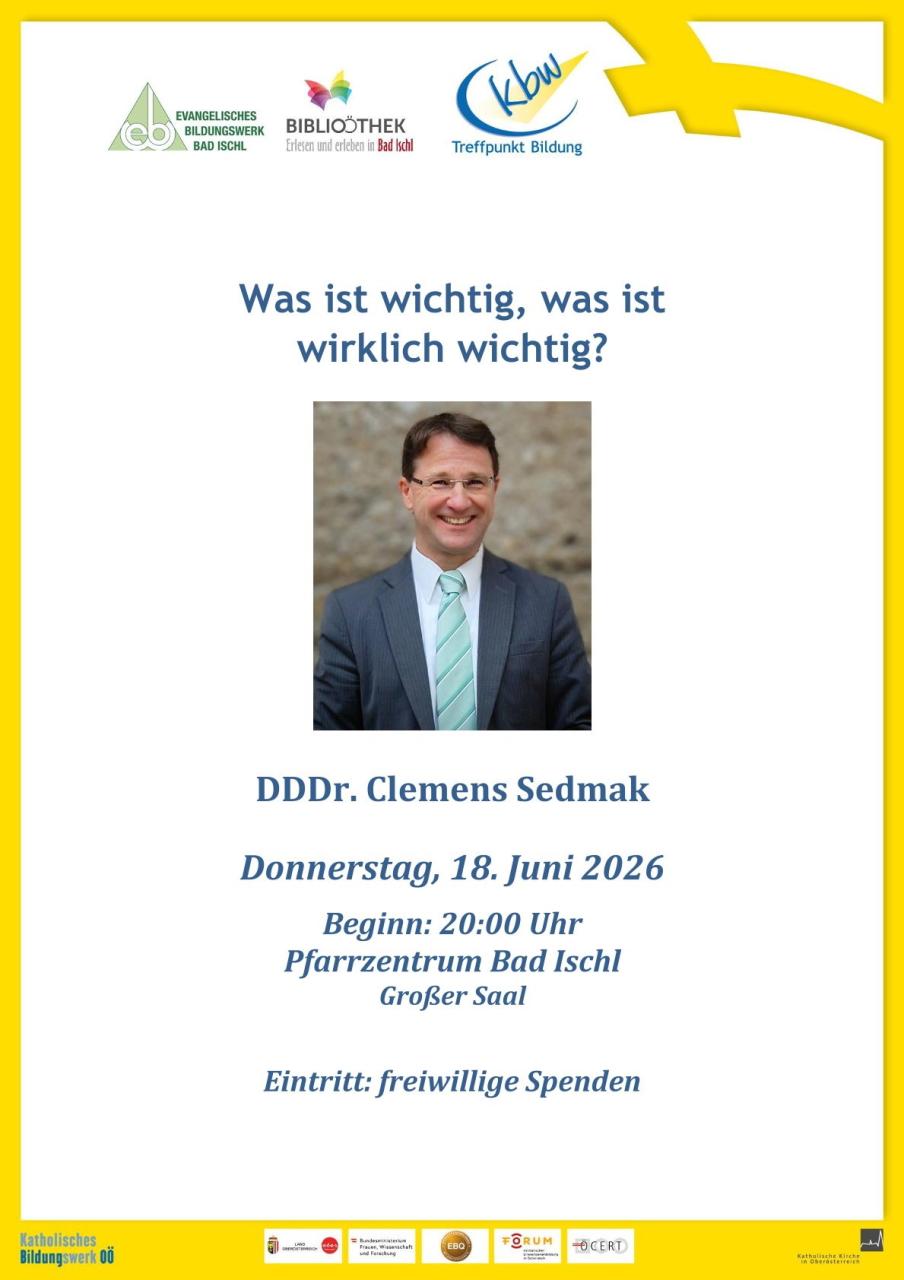 Clemens Sedmak Plakat