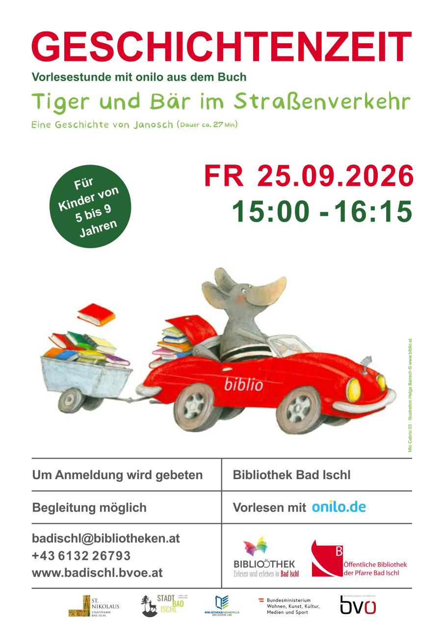 Geschichtenzeit_Tiger und Bär_Plakat