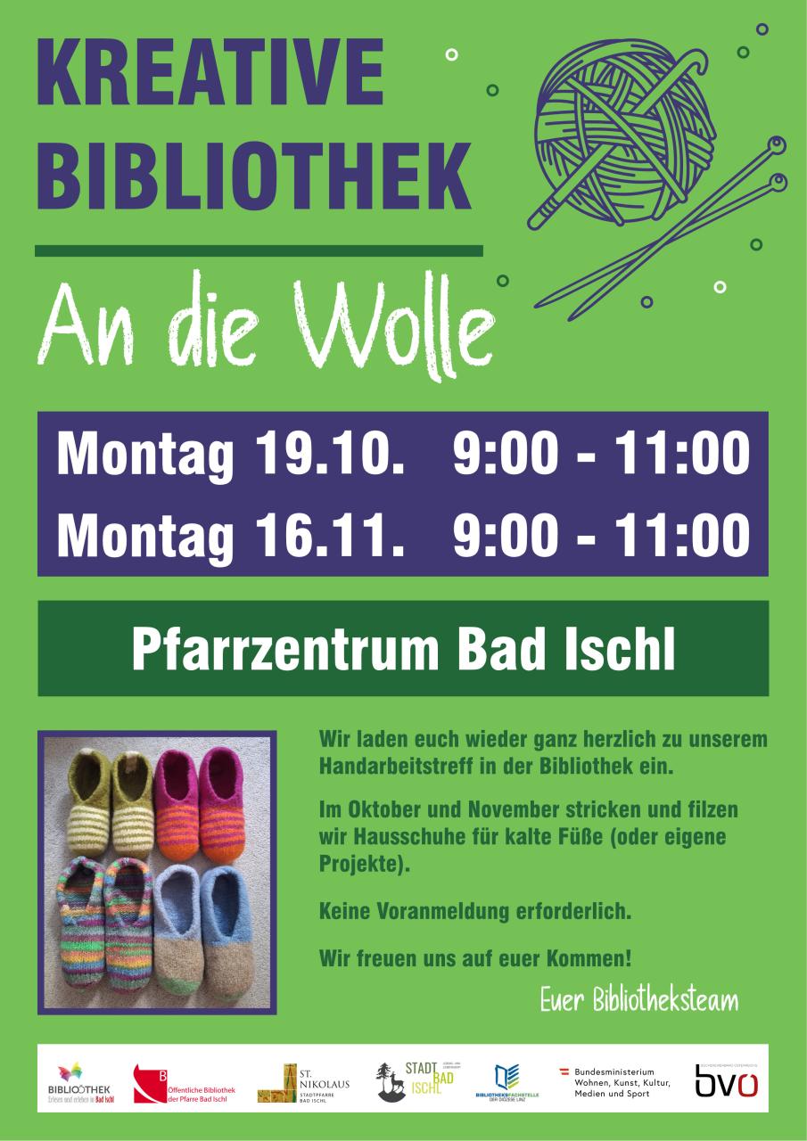 An die Wolle - Hausschuhe Plakat
